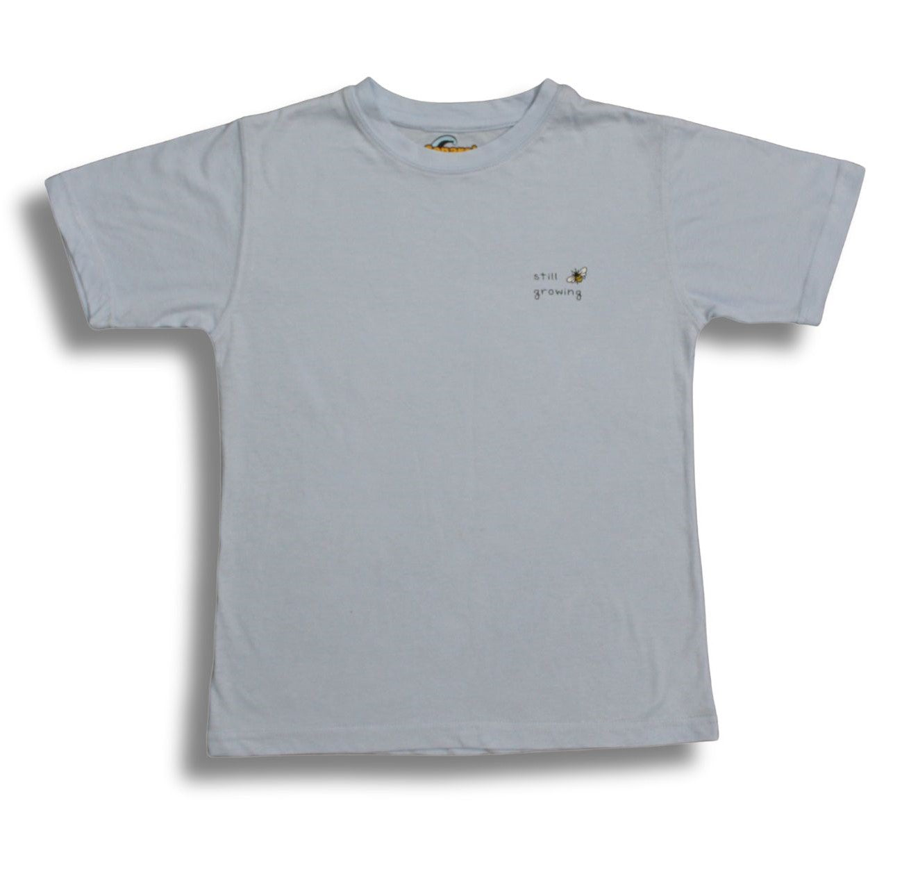 Still Growing T-Shirt Sky Blue – Bee & Bloom Design (Front & Back Print) - Sanarah Accessories
