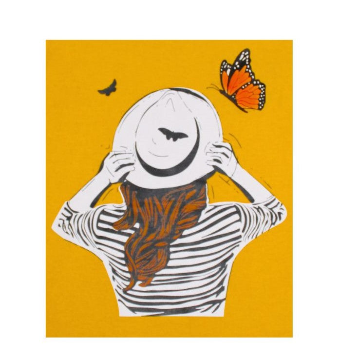 Butterfly Moment Yellow T-Shirt – Dreamy Back - Sanarah Accessories