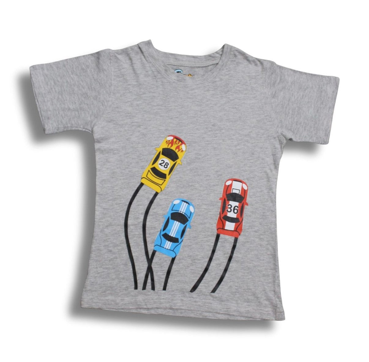 Mini Racers T-Shirt Grey – Tyre Trail Design - Sanarah Accessories