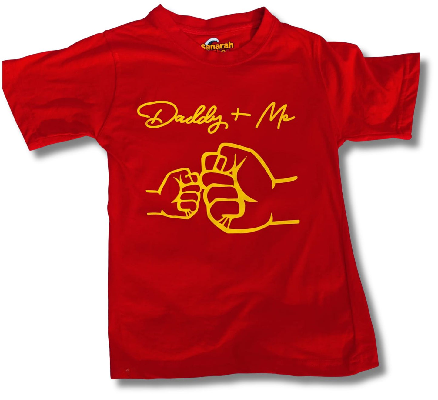 "Daddy + Me" T-Shirt Red – Fist Bump Edition - Sanarah Accessories