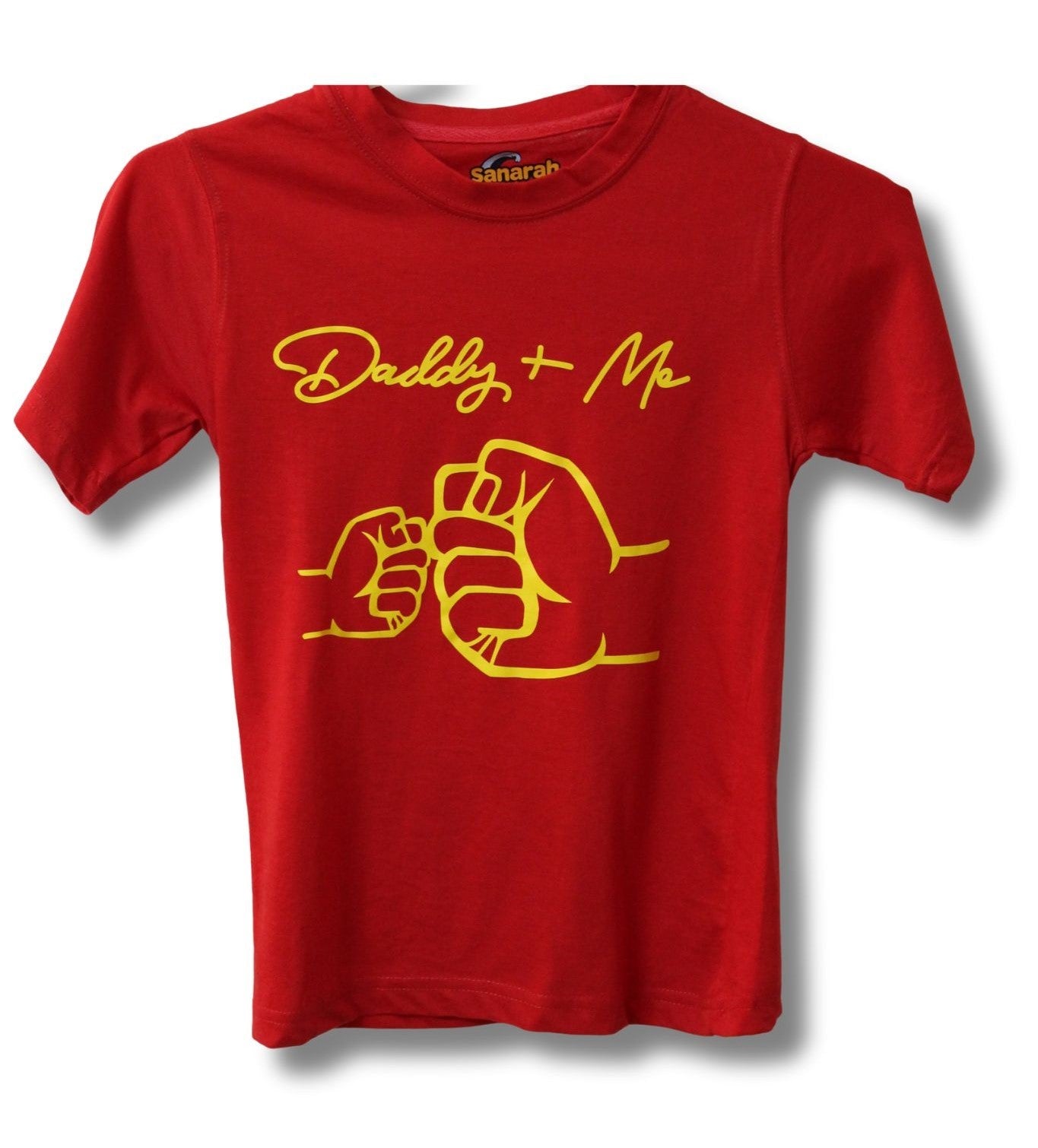 "Daddy + Me" T-Shirt Red – Fist Bump Edition - Sanarah Accessories