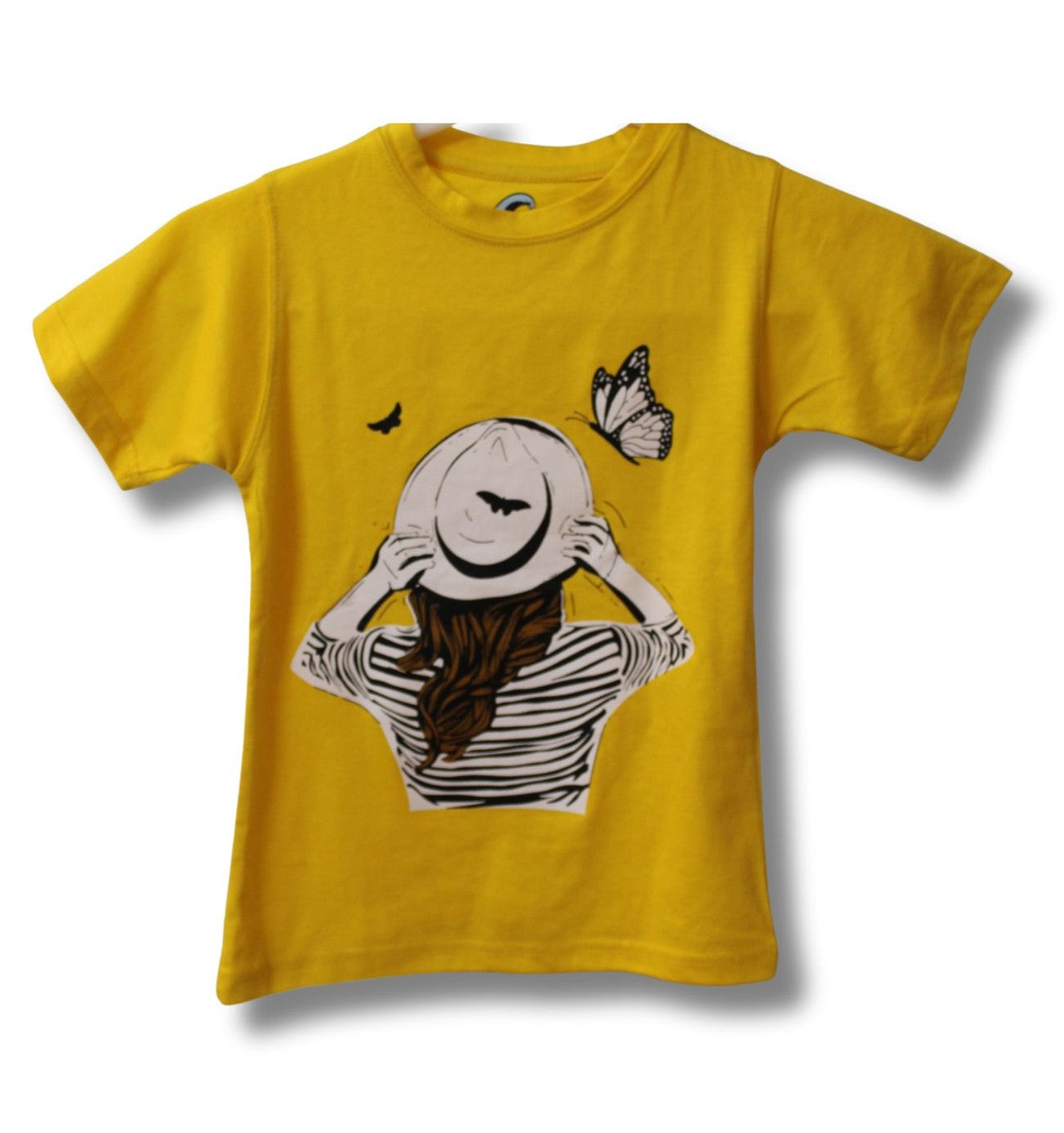 Butterfly Moment  Yellow T-Shirt – Dreamy Back - Sanarah Accessories