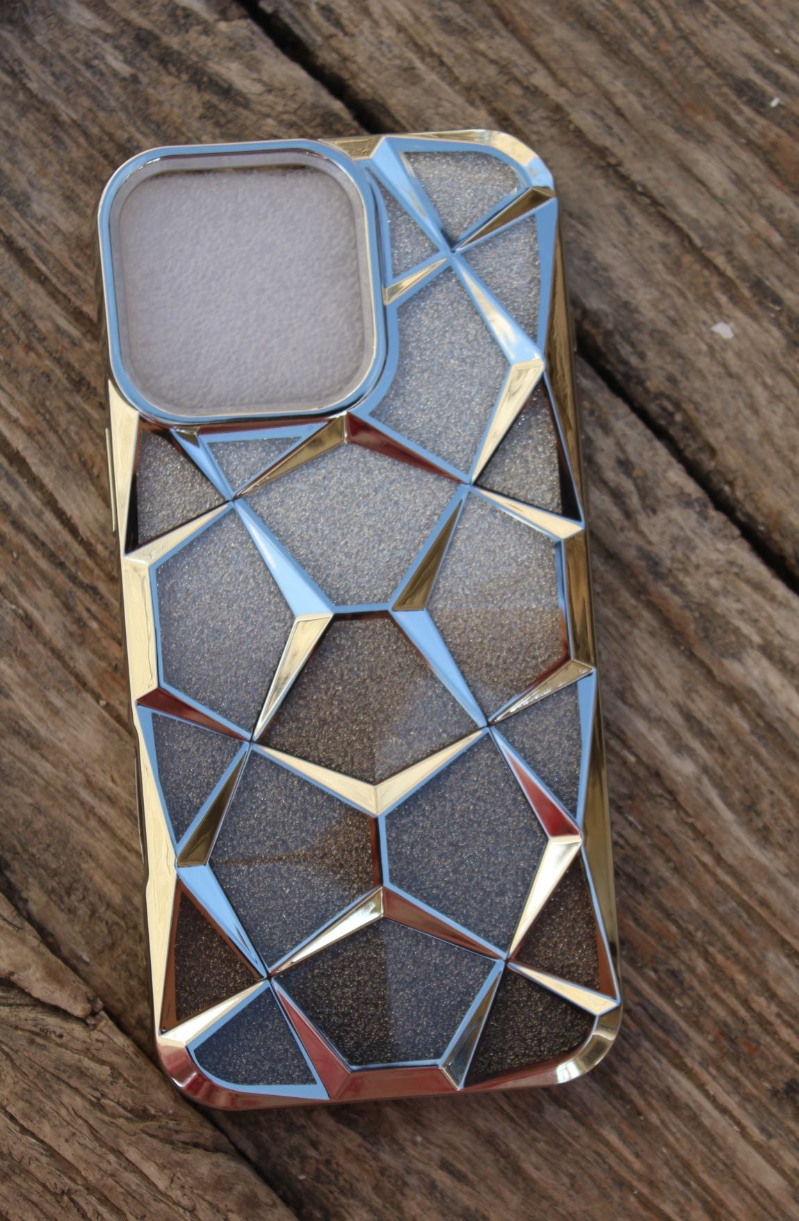 Transparent Diamond Grid iPhone Case - Sanarah Accessories