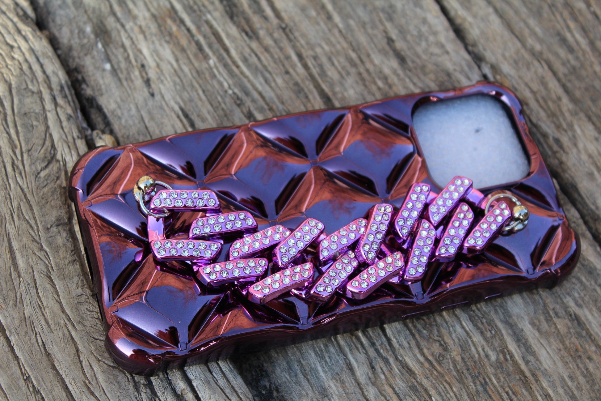 Luxury Glitter iPhone Case with Bracelet Chain - Sanarah Accessories