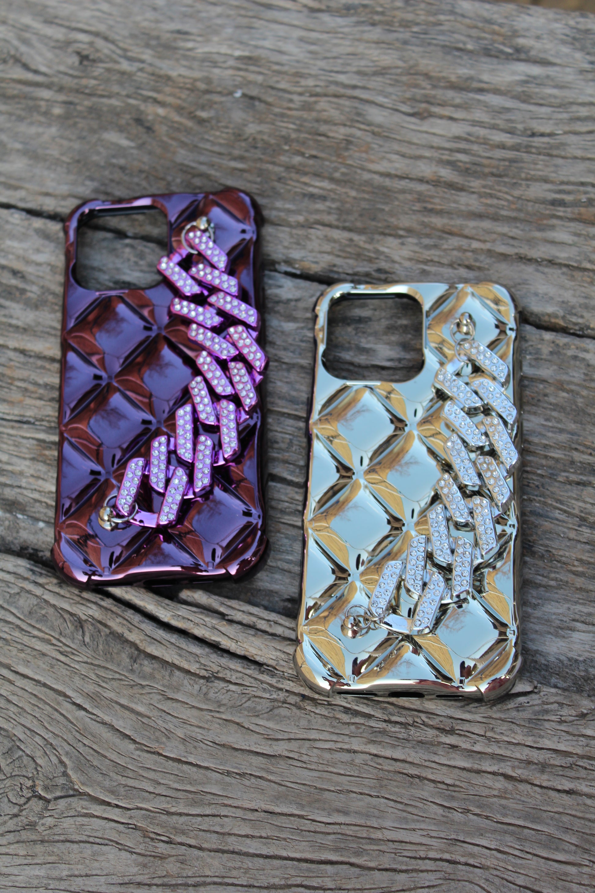 Luxury Glitter iPhone Case with Bracelet Chain - Sanarah Accessories