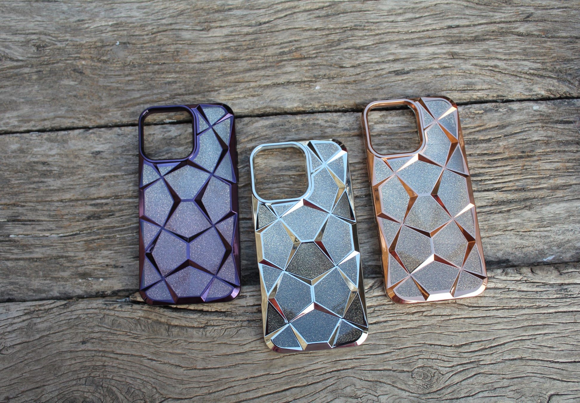 Transparent Diamond Grid iPhone Case - Sanarah Accessories