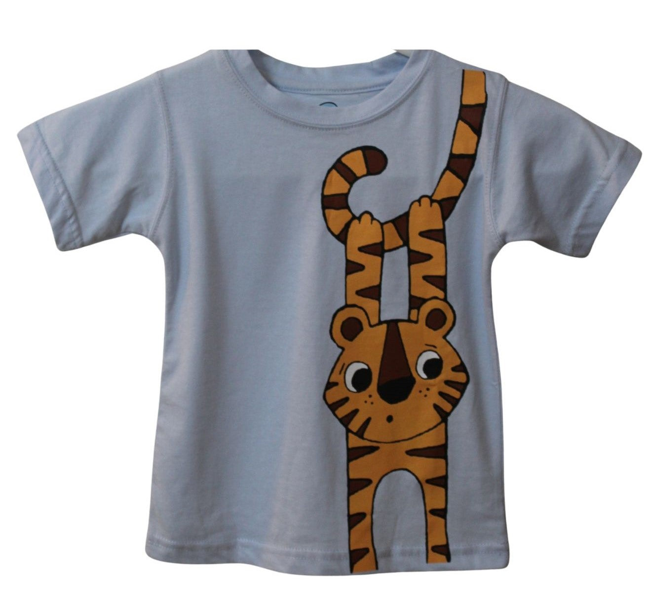 Hangin’ Tiger T-Shirt – Sky Blue - Sanarah Accessories