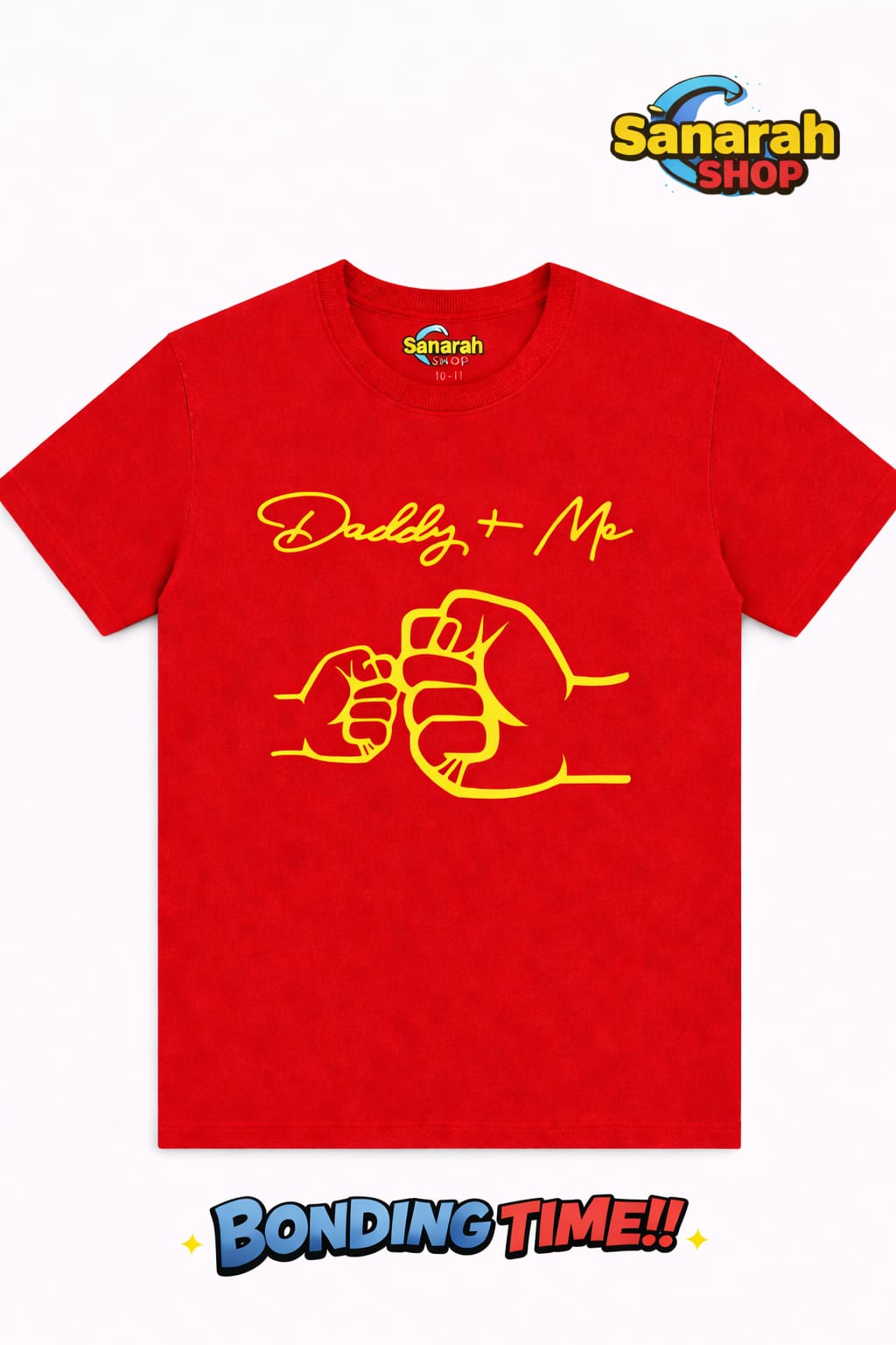 "Daddy + Me" T-Shirt Red – Fist Bump Edition - Sanarah Accessories